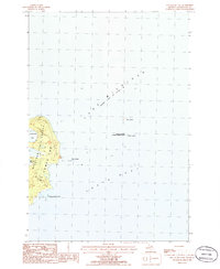 Hog Island East 1986 topographic map thumbnail