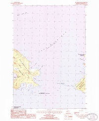 Hog Island West 1986 topographic map thumbnail