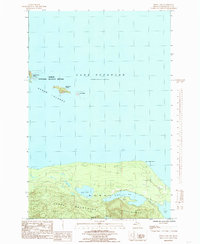 Howe Lake 1984 topographic map thumbnail