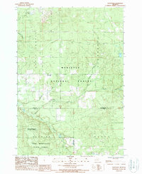 Hoxeyville 1987 topographic map thumbnail