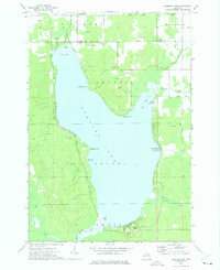 Hubbard Lake 1972 topographic map thumbnail
