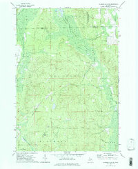 Hubbard Lake SW 1972 topographic map thumbnail