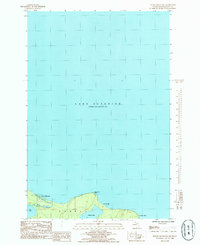 Huron Mountain 1985 topographic map thumbnail