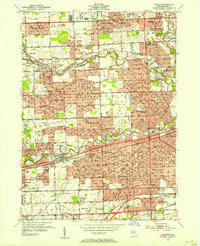 Inkster 1952 topographic map thumbnail