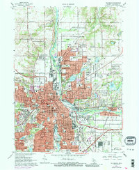 Kalamazoo 1967 topographic map thumbnail