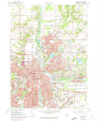 Kalamazoo 1967 topographic map thumbnail