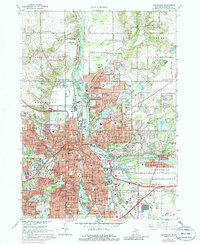 Kalamazoo 1967 topographic map thumbnail