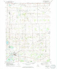 Laingsburg 1972 topographic map thumbnail