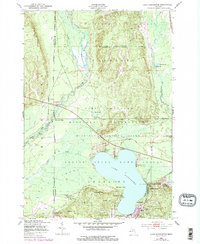 Lake Margrethe 1950 topographic map preview