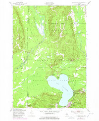 Lake Margrethe 1950 topographic map preview