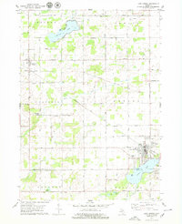 Lake Odessa 1978 topographic map thumbnail