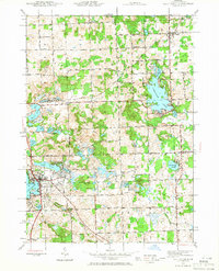 Lake Orion 1943 topographic map thumbnail