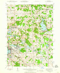 Lake Orion 1943 topographic map thumbnail