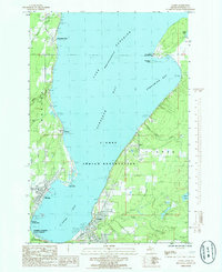 L'Anse 1985 topographic map thumbnail