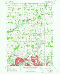 Lansing North 1965 topographic map thumbnail