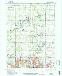 Lansing North 1965 topographic map thumbnail