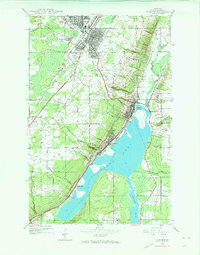Laurium 1946 topographic map preview