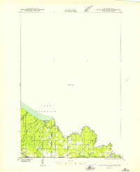 Little Girls Point 1943 topographic map thumbnail