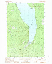 Marshall Creek 1982 topographic map thumbnail