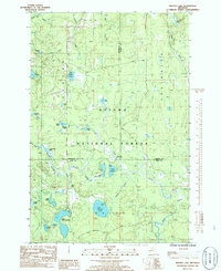 Marten Lake 1985 topographic map thumbnail