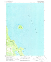 Middle Island 1971 topographic map thumbnail