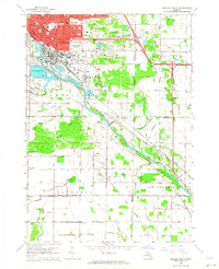 Midland South 1962 topographic map thumbnail