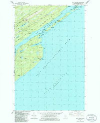 Mott Island 1985 topographic map thumbnail