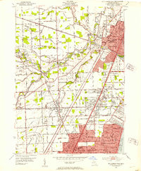 Mt Clemens West 1952 topographic map thumbnail