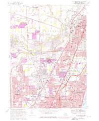 Mt Clemens West 1968 topographic map thumbnail