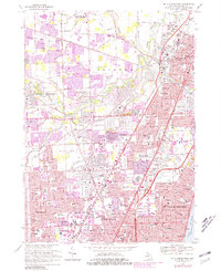 Mt Clemens West 1968 topographic map thumbnail
