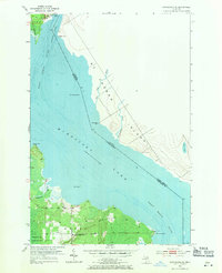 Munuscong NE 1953 topographic map thumbnail