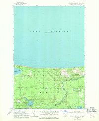 Muskallonge Lake East 1968 topographic map thumbnail