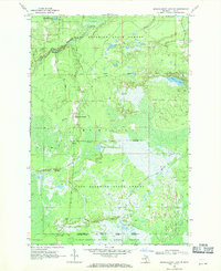 Muskallonge Lake SE 1968 topographic map thumbnail