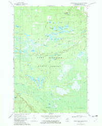 Muskallonge Lake SW 1968 topographic map preview
