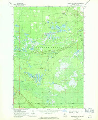Muskallonge Lake SW 1968 topographic map thumbnail