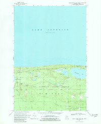 Muskallonge Lake West 1968 topographic map thumbnail