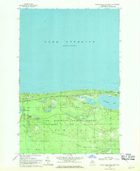 Muskallonge Lake West 1968 topographic map thumbnail