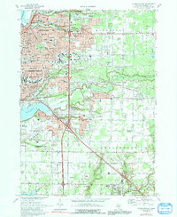 Muskegon East 1972 topographic map thumbnail