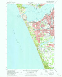 Muskegon West 1972 topographic map thumbnail