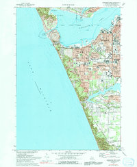 Muskegon West 1972 topographic map thumbnail