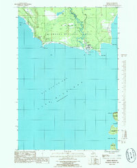 Nahma 1985 topographic map thumbnail
