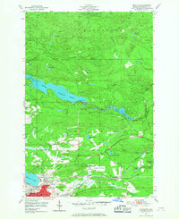 Negaunee 1953 topographic map thumbnail