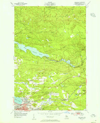 Negaunee 1953 topographic map thumbnail