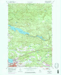 Negaunee 1953 topographic map thumbnail