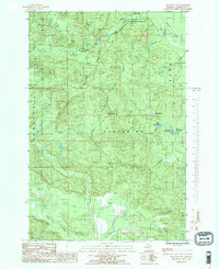 Negaunee NW 1985 topographic map thumbnail