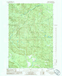 Negaunee NW 1985 topographic map thumbnail