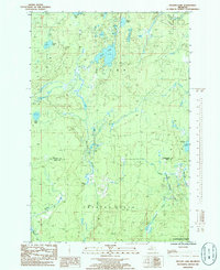 Nelson Lake 1985 topographic map thumbnail