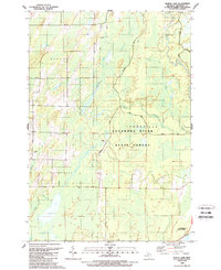 North Lake 1989 topographic map thumbnail