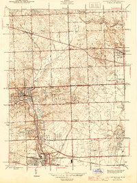 Northville 1945 topographic map thumbnail