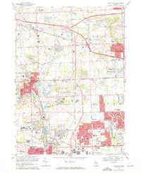 Northville 1969 topographic map thumbnail